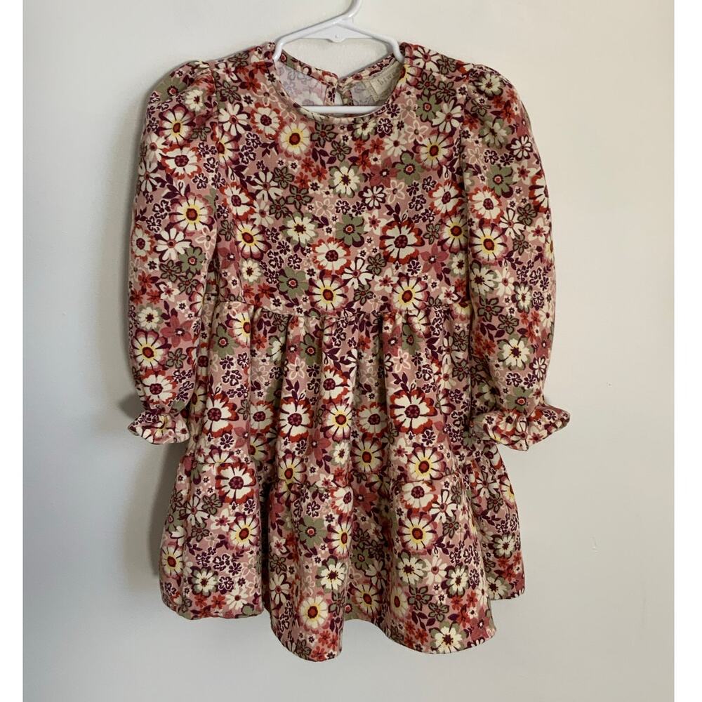Btween Floral Long sleeve Knit dress size‎ 4